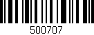 Código de barras (EAN, GTIN, SKU, ISBN): '500707'