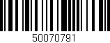 Código de barras (EAN, GTIN, SKU, ISBN): '50070791'