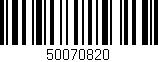 Código de barras (EAN, GTIN, SKU, ISBN): '50070820'