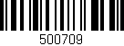 Código de barras (EAN, GTIN, SKU, ISBN): '500709'