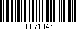 Código de barras (EAN, GTIN, SKU, ISBN): '50071047'