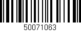 Código de barras (EAN, GTIN, SKU, ISBN): '50071063'