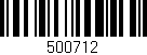Código de barras (EAN, GTIN, SKU, ISBN): '500712'