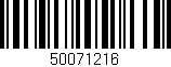 Código de barras (EAN, GTIN, SKU, ISBN): '50071216'