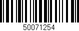Código de barras (EAN, GTIN, SKU, ISBN): '50071254'