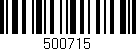Código de barras (EAN, GTIN, SKU, ISBN): '500715'