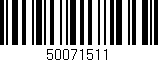 Código de barras (EAN, GTIN, SKU, ISBN): '50071511'