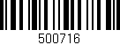Código de barras (EAN, GTIN, SKU, ISBN): '500716'