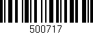 Código de barras (EAN, GTIN, SKU, ISBN): '500717'