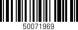 Código de barras (EAN, GTIN, SKU, ISBN): '50071969'
