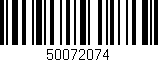 Código de barras (EAN, GTIN, SKU, ISBN): '50072074'