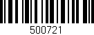 Código de barras (EAN, GTIN, SKU, ISBN): '500721'