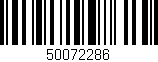 Código de barras (EAN, GTIN, SKU, ISBN): '50072286'