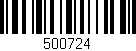 Código de barras (EAN, GTIN, SKU, ISBN): '500724'