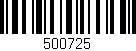 Código de barras (EAN, GTIN, SKU, ISBN): '500725'