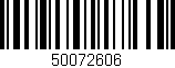 Código de barras (EAN, GTIN, SKU, ISBN): '50072606'