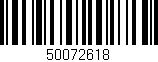Código de barras (EAN, GTIN, SKU, ISBN): '50072618'