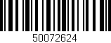 Código de barras (EAN, GTIN, SKU, ISBN): '50072624'