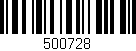 Código de barras (EAN, GTIN, SKU, ISBN): '500728'