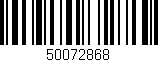 Código de barras (EAN, GTIN, SKU, ISBN): '50072868'