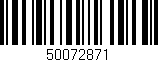 Código de barras (EAN, GTIN, SKU, ISBN): '50072871'