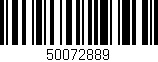 Código de barras (EAN, GTIN, SKU, ISBN): '50072889'