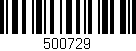 Código de barras (EAN, GTIN, SKU, ISBN): '500729'