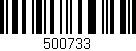 Código de barras (EAN, GTIN, SKU, ISBN): '500733'