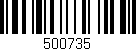 Código de barras (EAN, GTIN, SKU, ISBN): '500735'