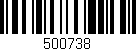 Código de barras (EAN, GTIN, SKU, ISBN): '500738'