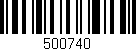 Código de barras (EAN, GTIN, SKU, ISBN): '500740'