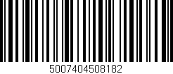 Código de barras (EAN, GTIN, SKU, ISBN): '5007404508182'