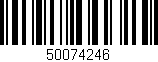 Código de barras (EAN, GTIN, SKU, ISBN): '50074246'