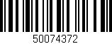 Código de barras (EAN, GTIN, SKU, ISBN): '50074372'