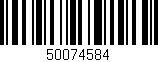 Código de barras (EAN, GTIN, SKU, ISBN): '50074584'