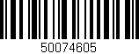 Código de barras (EAN, GTIN, SKU, ISBN): '50074605'