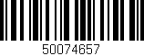 Código de barras (EAN, GTIN, SKU, ISBN): '50074657'