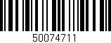 Código de barras (EAN, GTIN, SKU, ISBN): '50074711'