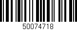 Código de barras (EAN, GTIN, SKU, ISBN): '50074718'