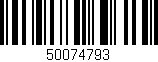 Código de barras (EAN, GTIN, SKU, ISBN): '50074793'