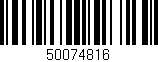 Código de barras (EAN, GTIN, SKU, ISBN): '50074816'