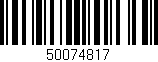 Código de barras (EAN, GTIN, SKU, ISBN): '50074817'