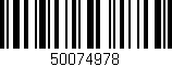 Código de barras (EAN, GTIN, SKU, ISBN): '50074978'
