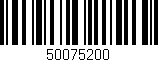 Código de barras (EAN, GTIN, SKU, ISBN): '50075200'
