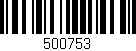Código de barras (EAN, GTIN, SKU, ISBN): '500753'