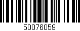 Código de barras (EAN, GTIN, SKU, ISBN): '50076059'
