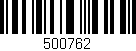 Código de barras (EAN, GTIN, SKU, ISBN): '500762'