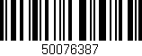 Código de barras (EAN, GTIN, SKU, ISBN): '50076387'
