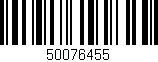 Código de barras (EAN, GTIN, SKU, ISBN): '50076455'