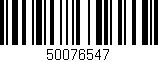 Código de barras (EAN, GTIN, SKU, ISBN): '50076547'